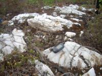 Рис. 1.3.1 Развал кварцевой жилы между ручьями Доминион и Дженсен