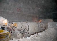 Фото 5. Проходческо-очистной комбайн Урал-10 в работе