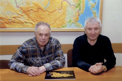 Мы с председателем артели старателей «Кривбасс» Сергеем Базавлуцким